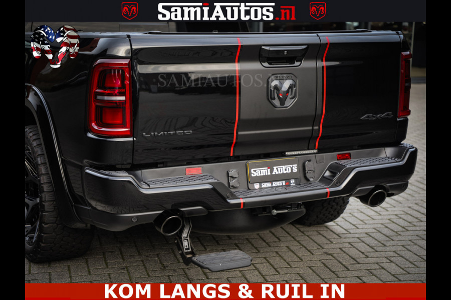 Dodge Ram LIMITED 2026 5.7 V8 HEMI | MAXIMAAL UITGERUST | NETTO PRIJS EXCL BPM / BTW | DUBBELE CABINE | 5 PERSOONS | DC | Allernieuwste Limited uitvoering – volledig uitgerust met alle opties, inclusief MWK en normale laadbak.