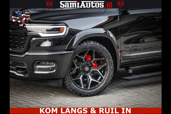 Dodge Ram LIMITED 2026 5.7 V8 HEMI | MAXIMAAL UITGERUST | NETTO PRIJS EXCL BPM / BTW | DUBBELE CABINE | 5 PERSOONS | DC | Allernieuwste Limited uitvoering – volledig uitgerust met alle opties, inclusief MWK en normale laadbak.