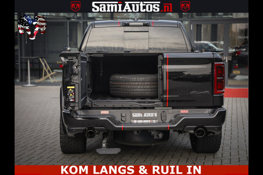 Dodge Ram LIMITED 2026 5.7 V8 HEMI | MAXIMAAL UITGERUST | NETTO PRIJS EXCL BPM / BTW | DUBBELE CABINE | 5 PERSOONS | DC | Allernieuwste Limited uitvoering – volledig uitgerust met alle opties, inclusief MWK en normale laadbak.