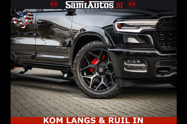 Dodge Ram LIMITED 2026 5.7 V8 HEMI | MAXIMAAL UITGERUST | NETTO PRIJS EXCL BPM / BTW | DUBBELE CABINE | 5 PERSOONS | DC | Allernieuwste Limited uitvoering – volledig uitgerust met alle opties, inclusief MWK en normale laadbak.