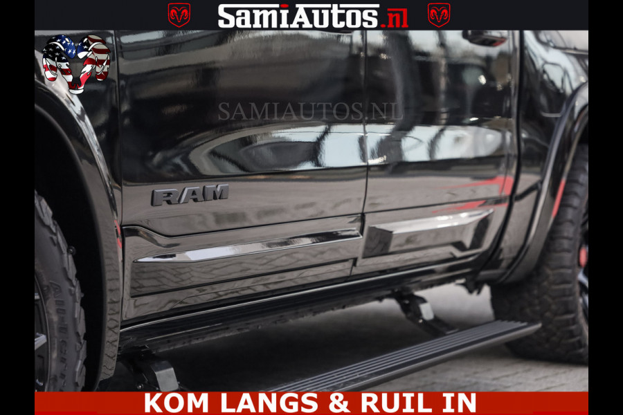 Dodge Ram LIMITED 2026 5.7 V8 HEMI | MAXIMAAL UITGERUST | NETTO PRIJS EXCL BPM / BTW | DUBBELE CABINE | 5 PERSOONS | DC | Allernieuwste Limited uitvoering – volledig uitgerust met alle opties, inclusief MWK en normale laadbak.