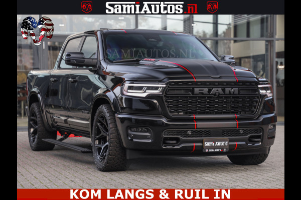 Dodge Ram LIMITED 2026 5.7 V8 HEMI | MAXIMAAL UITGERUST | NETTO PRIJS EXCL BPM / BTW | DUBBELE CABINE | 5 PERSOONS | DC | Allernieuwste Limited uitvoering – volledig uitgerust met alle opties, inclusief MWK en normale laadbak.