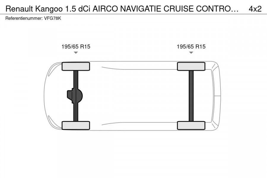Renault Kangoo 1.5 DCI AIRCO NAVIGATIE CRUISE CONTROL SCHUIFDEUR