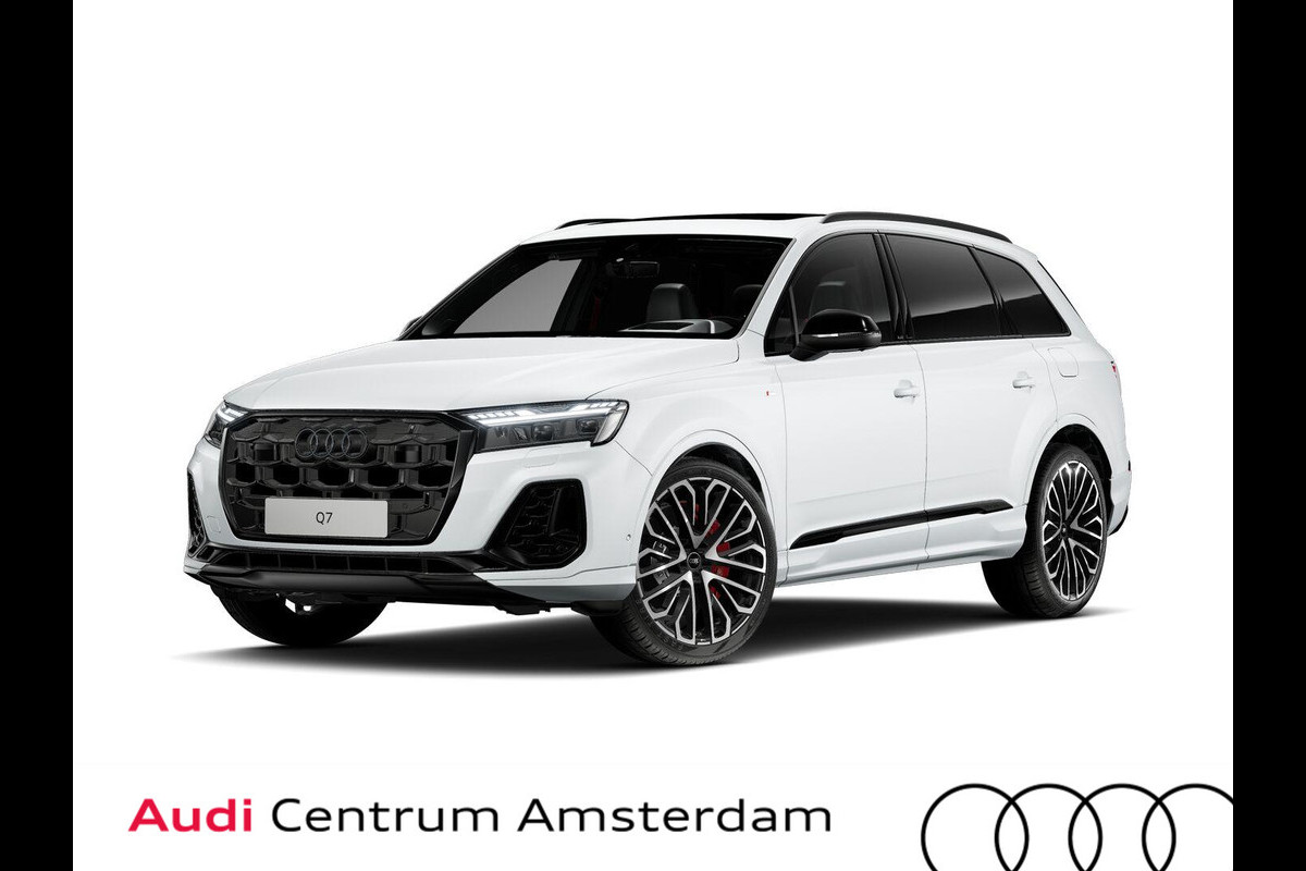 Audi Q7 60 TFSI e quattro Pro Line S Competition 490pk | Komt half augustus binnen | Panoramadak | Wegklapbare trekhaak |  Stoelventilatie/massage voorin | HD-matrix-led, laserlicht | Digitale oled-achterlichten | Bang & Olufsen Premium 3D | Leder Valcona S-logo ruitpatroon