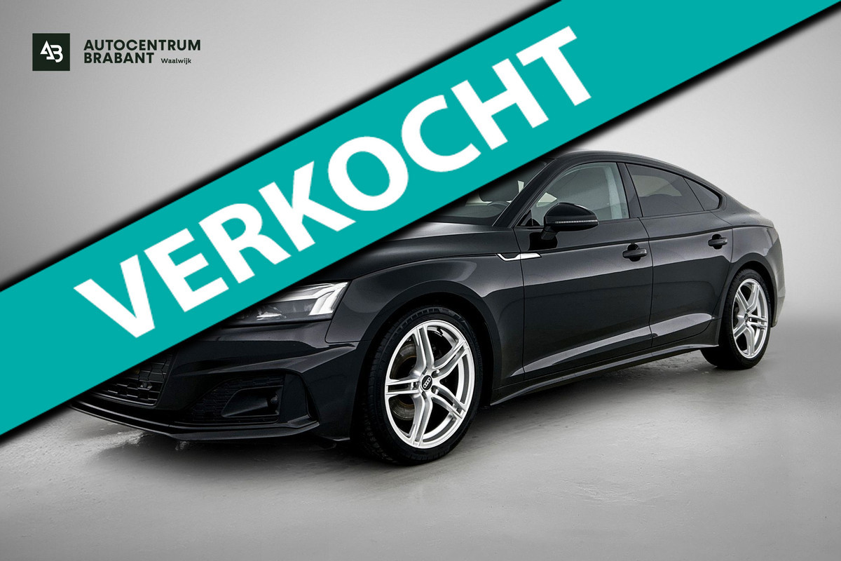 Audi A5 Sportback 35 TFSI Business edition Automaat (GROOT-NAVIGATIE, LED, CARPLAY, SPORTSTOELEN, ELEKT. ACHTERKLEP)