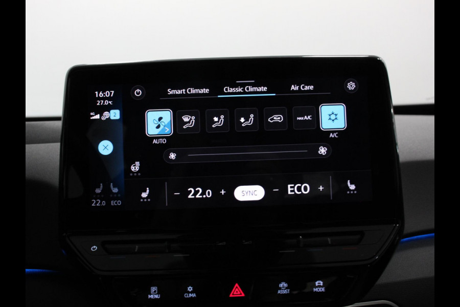 Volkswagen ID.3 First 58 kWh SOH 86% Navigatie Apple Carplay/Android Auto Adaptive Cruise Control Parkeersensoren Stoel- en stuurverwarming Lichtmetalen velgen Climate Control
