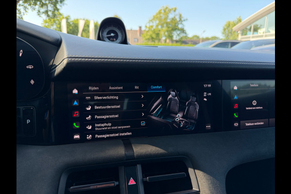 Porsche Taycan GTS 93 kWh / SoH 91,6% / Panoramadak / 360Camera / Head-up / Passenger Display / Achterasbesturing / Keyless / Bose / 21'' / Luchtvering / Sportdesign+Chrono / Matrix LED / Carbon intr. / Innodrive