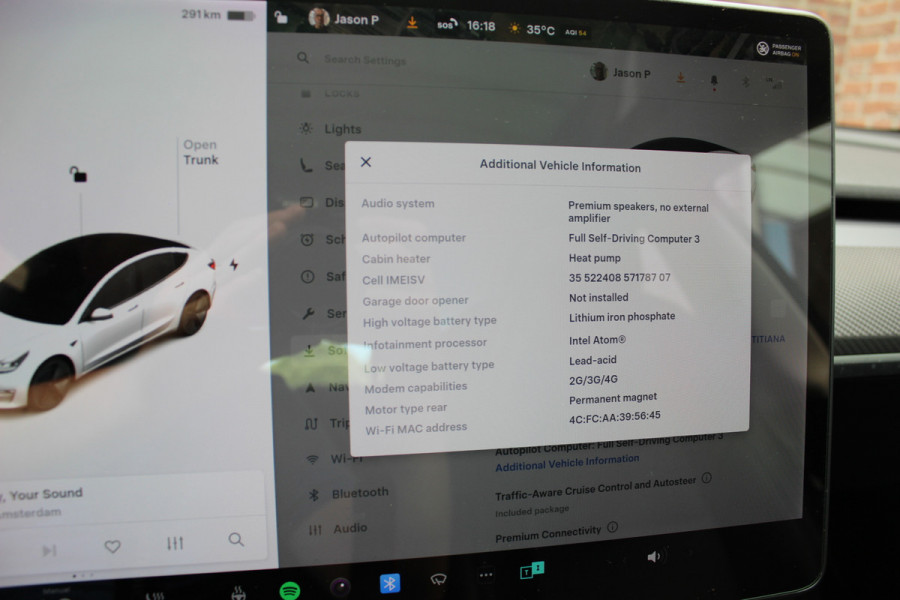 Tesla Model 3 Standard RWD Plus 60 kWh / SOH 93,5% / FACELIFT / Autopilot / Panoramadak / Camera / Leder / 19'' / Leder / Premium Audio / Warmtepomp