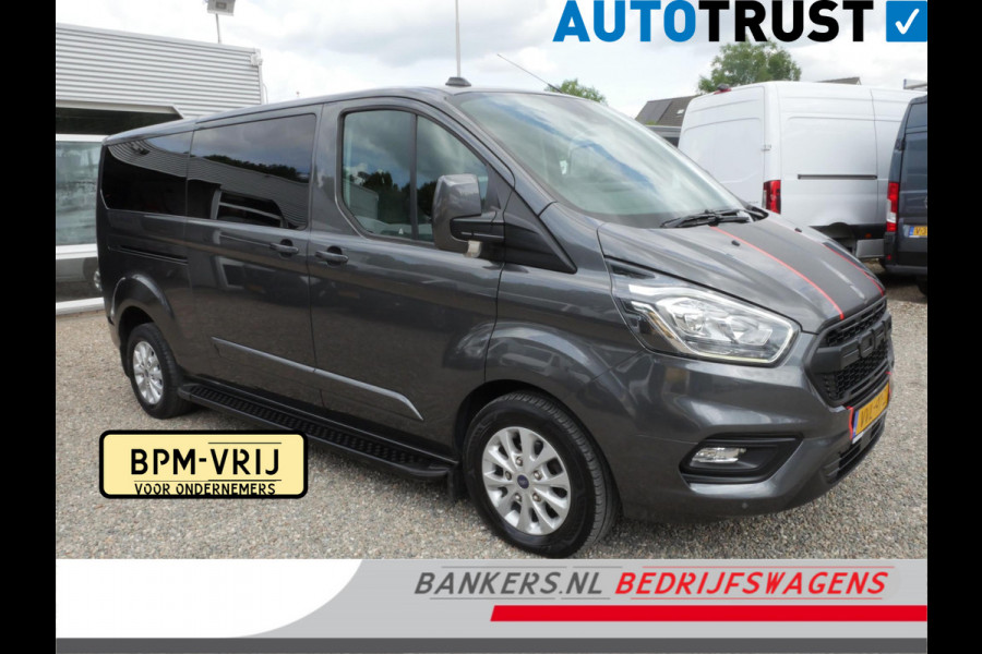 Ford Transit Custom 2.0 TDCI 170PK L2H1 Dubbel cabine Airco Automaat 2 x Schuifdeur Limited