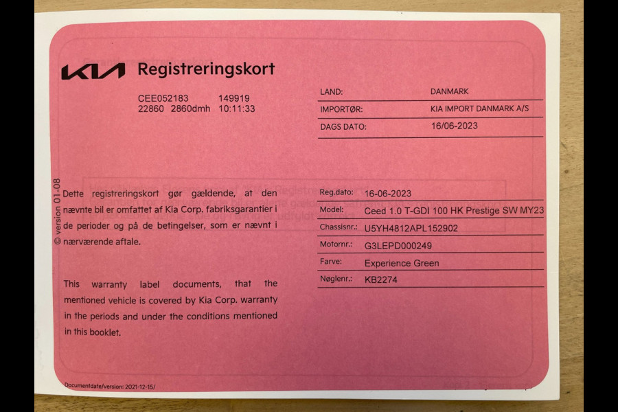 Kia Ceed Sportswagon 1.0 T-GDi DynamicLine|APPLE CARPLAY, ANDROID AUTO|STOEL-,STUURVERW|CAMERA|CRUISE,CLIMATE|1E EIG.|INCL.BTW|
