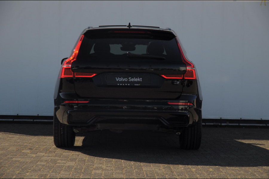 Volvo XC60 T8 455PK Automaat AWD Ultra Black Edition / stoelmassage - en ventilatie / Head-up display/ Harman Kardon audio/ BLIS/ Elektrischbedienbare stoelen met geheugen / Panoramadak/ Adaptive cruise control/ Pilot assist/ Apple Carplay/ Android auto/