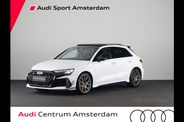 Audi RS3 Sportback Competition Limited 2.5 TFSI 295 kW / 400 PK SB | 599 / 750  gelimiteerde oplage | Audi Exclusive Matte Gletsjerwit | Panoramadak | Sonos | HUD |