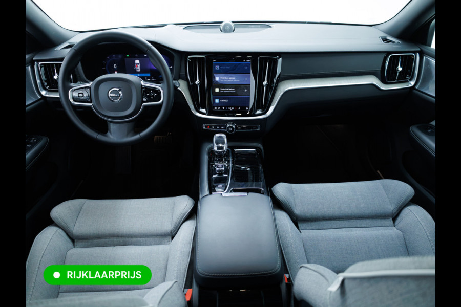 Volvo V60 2.0 T8 Plug-in hybrid AWD Ultimate Bright | Bowers & Wilkins | Panorama dak | Trekhaak | Stoel- Stuur en achterbankverw. | Head-up, Pilot assist, Elec. achterklep, 360 Camera, Electrische stoelen met geheugen
