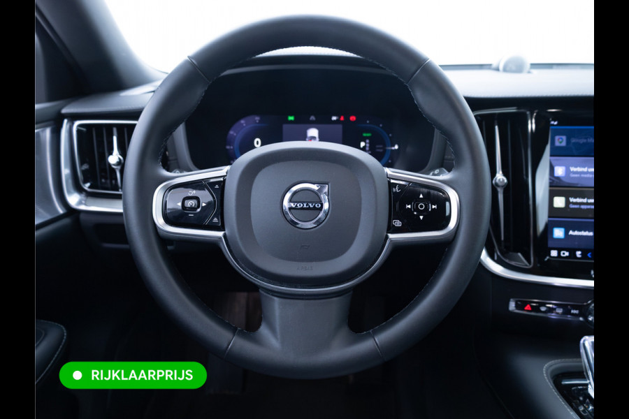 Volvo V60 2.0 T8 Plug-in hybrid AWD Ultimate Bright | Bowers & Wilkins | Panorama dak | Trekhaak | Stoel- Stuur en achterbankverw. | Head-up, Pilot assist, Elec. achterklep, 360 Camera, Electrische stoelen met geheugen