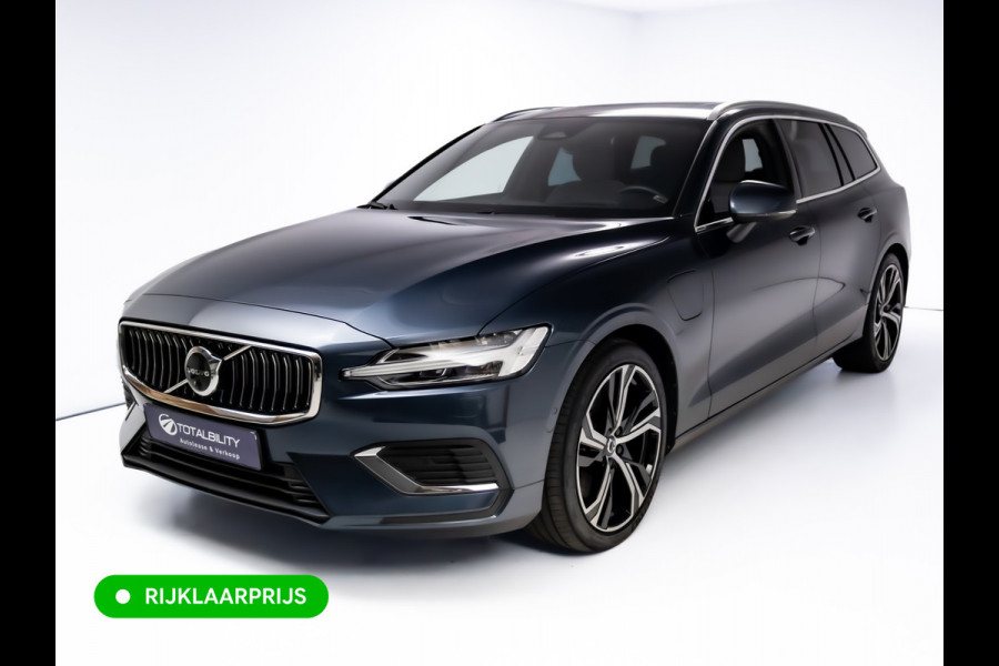 Volvo V60 2.0 T8 Plug-in hybrid AWD Ultimate Bright | Bowers & Wilkins | Panorama dak | Trekhaak | Stoel- Stuur en achterbankverw. | Head-up, Pilot assist, Elec. achterklep, 360 Camera, Electrische stoelen met geheugen