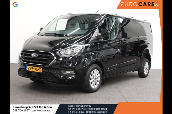 Ford Transit Custom 300 2.0 TDCI L2H1 Limited Dubbele cabine Automaat Navi Airco 2x Schuifdeuren Trekhaak Parkeersensoren Carplay