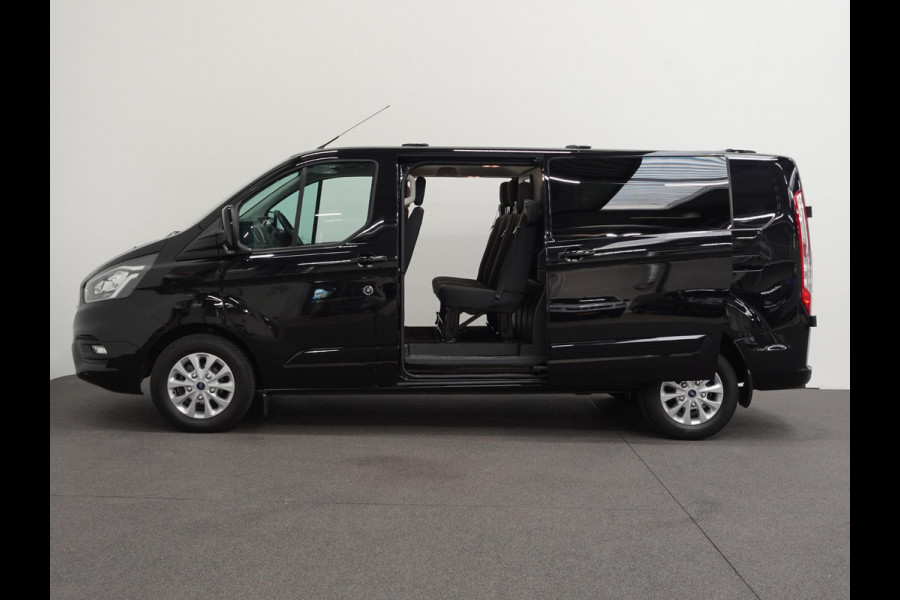 Ford Transit Custom 300 2.0 TDCI L2H1 Limited Dubbele cabine Automaat Navi Airco 2x Schuifdeuren Trekhaak Parkeersensoren Carplay