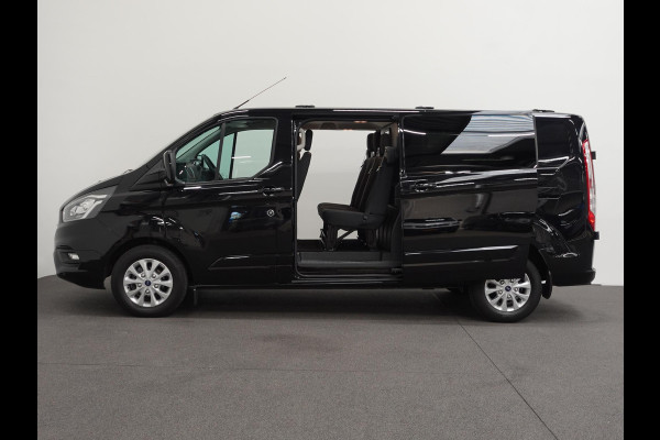 Ford Transit Custom 300 2.0 TDCI L2H1 Limited Dubbele cabine Automaat Navi Airco 2x Schuifdeuren Trekhaak Parkeersensoren Carplay