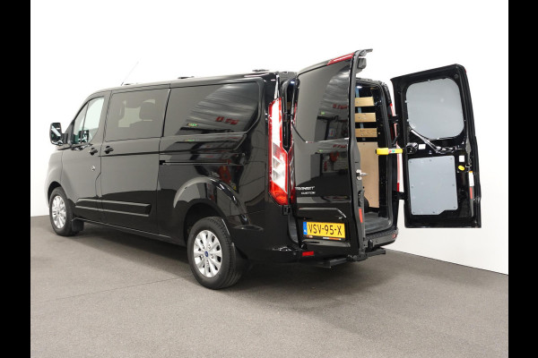 Ford Transit Custom 300 2.0 TDCI L2H1 Limited Dubbele cabine Automaat Navi Airco 2x Schuifdeuren Trekhaak Parkeersensoren Carplay