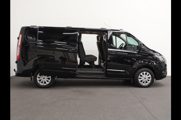 Ford Transit Custom 300 2.0 TDCI L2H1 Limited Dubbele cabine Automaat Navi Airco 2x Schuifdeuren Trekhaak Parkeersensoren Carplay