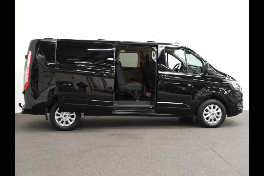 Ford Transit Custom 300 2.0 TDCI L2H1 Limited Dubbele cabine Automaat Navi Airco 2x Schuifdeuren Trekhaak Parkeersensoren Carplay
