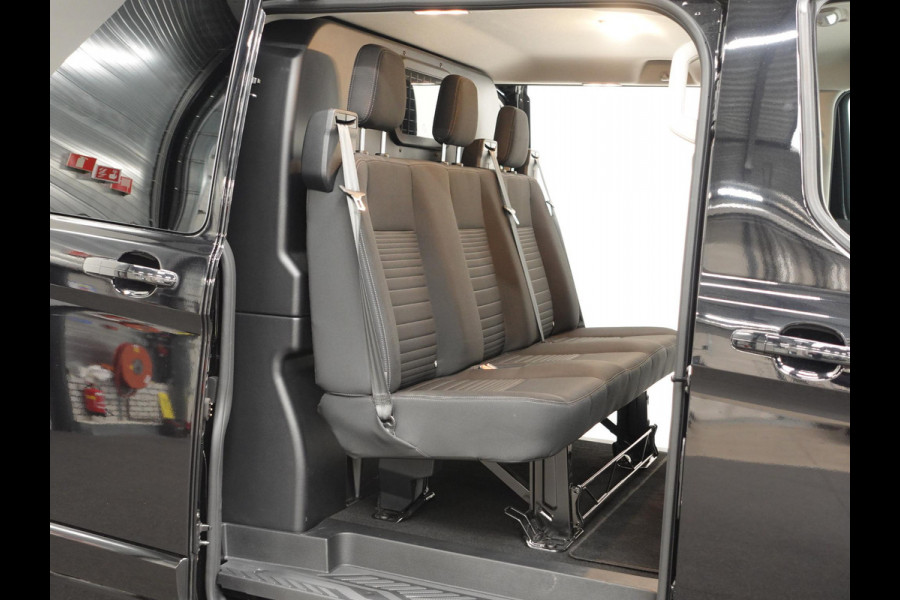 Ford Transit Custom 300 2.0 TDCI L2H1 Limited Dubbele cabine Automaat Navi Airco 2x Schuifdeuren Trekhaak Parkeersensoren Carplay