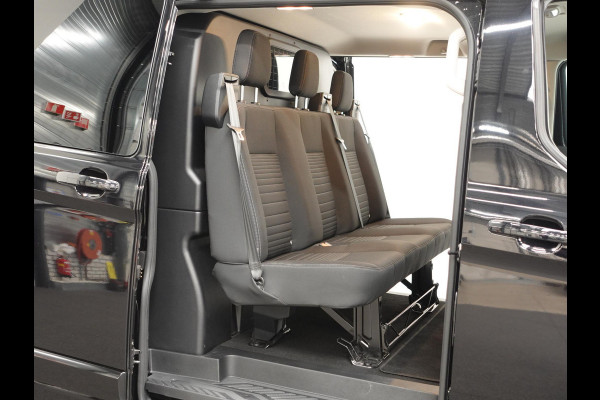Ford Transit Custom 300 2.0 TDCI L2H1 Limited Dubbele cabine Automaat Navi Airco 2x Schuifdeuren Trekhaak Parkeersensoren Carplay
