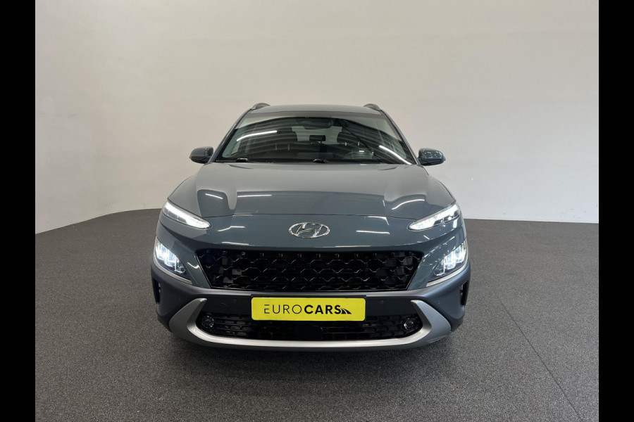 Hyundai Kona 1.6 GDI HEV Sky Bluelink Navigatie Apple Carplay Android Auto Camera Parkeerhulp Adaptive Cruise Control Dodehoekassistent Stoel- en stuurverwarming Full Led Climate Control Lichtmetalen velgen
