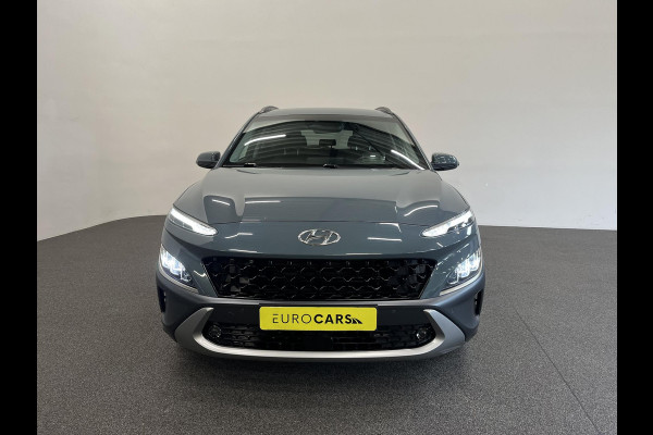 Hyundai Kona 1.6 GDI HEV Sky Bluelink Navigatie Apple Carplay Android Auto Camera Parkeerhulp Adaptive Cruise Control Dodehoekassistent Stoel- en stuurverwarming Full Led Climate Control Lichtmetalen velgen