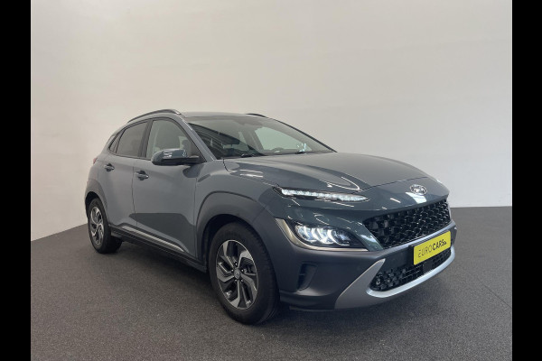 Hyundai Kona 1.6 GDI HEV Sky Bluelink Navigatie Apple Carplay Android Auto Camera Parkeerhulp Adaptive Cruise Control Dodehoekassistent Stoel- en stuurverwarming Full Led Climate Control Lichtmetalen velgen