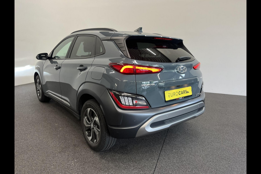 Hyundai Kona 1.6 GDI HEV Sky Bluelink Navigatie Apple Carplay Android Auto Camera Parkeerhulp Adaptive Cruise Control Dodehoekassistent Stoel- en stuurverwarming Full Led Climate Control Lichtmetalen velgen
