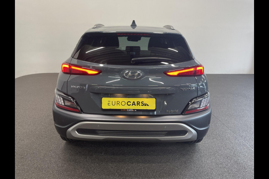 Hyundai Kona 1.6 GDI HEV Sky Bluelink Navigatie Apple Carplay Android Auto Camera Parkeerhulp Adaptive Cruise Control Dodehoekassistent Stoel- en stuurverwarming Full Led Climate Control Lichtmetalen velgen