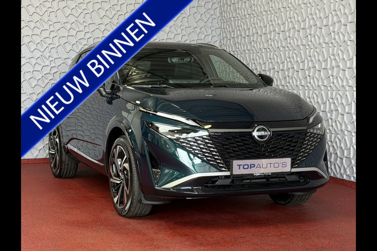 Nissan QASHQAI 1.3 MHEV 160PK 4 Cilinder TEKNA PLUS BOSE 20''LMV LEER ALCANTARA PANO MASSAGE BOSE STOEL/STUUR/RUIT VERW MATRIX.LED ELEK.KLEP HE 2026 ✅Top Auto's Wijchen , 30 Jaar Specialist in Nissan  : Alle Type's : Tekna / Plus / N-Design / N-Connecta / Limited Edition / Premium / Executive /  , Zowel PHEV / HEV / MHEV / TURBO / HYBRID