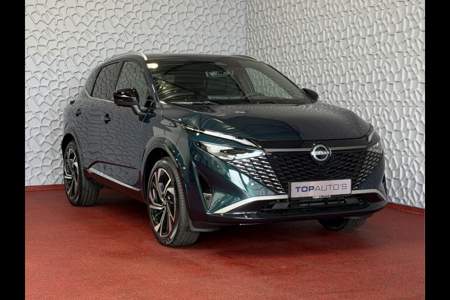 Nissan QASHQAI 1.3 MHEV 160PK 4 Cilinder TEKNA PLUS BOSE 20''LMV LEER ALCANTARA PANO MASSAGE BOSE STOEL/STUUR/RUIT VERW MATRIX.LED ELEK.KLEP HE 2026 ✅Top Auto's Wijchen , 30 Jaar Specialist in Nissan  : Alle Type's : Tekna / Plus / N-Design / N-Connecta / Limited Edition / Premium / Executive /  , Zowel PHEV / HEV / MHEV / TURBO / HYBRID