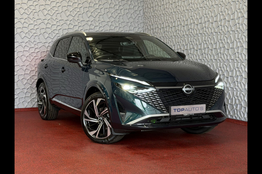 Nissan QASHQAI 1.3 MHEV 160PK 4 Cilinder TEKNA PLUS BOSE 20''LMV LEER ALCANTARA PANO MASSAGE BOSE STOEL/STUUR/RUIT VERW MATRIX.LED ELEK.KLEP HE 2026 ✅Top Auto's Wijchen , 30 Jaar Specialist in Nissan  : Alle Type's : Tekna / Plus / N-Design / N-Connecta / Limited Edition / Premium / Executive /  , Zowel PHEV / HEV / MHEV / TURBO / HYBRID