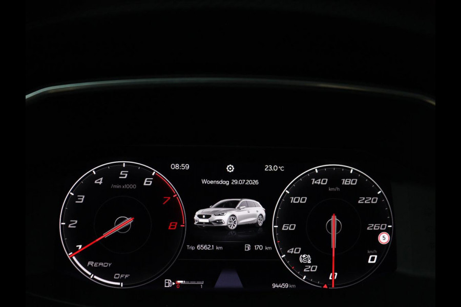 Seat Leon Sportstourer 1.5 TSI FR Launch Edition | Stuur/stoelverwarming | Carplay | Climate Control | Adaptive cruise | Park assist | Camera | Sfeerverlichting | Virtuele dashboard | Full LED |