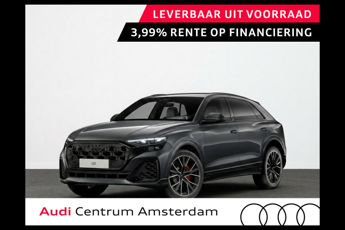 Audi Q8 Pro Line S e 290 kW 394 pk | Glazen panoramadak | Leder boven kunstleder onder | Trekhaak en aanhangerassistent | Vierwielbesturing |