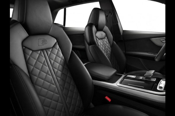 Audi Q8 Pro Line S e 290 kW 394 pk | Glazen panoramadak | Leder boven kunstleder onder | Trekhaak en aanhangerassistent | Vierwielbesturing |
