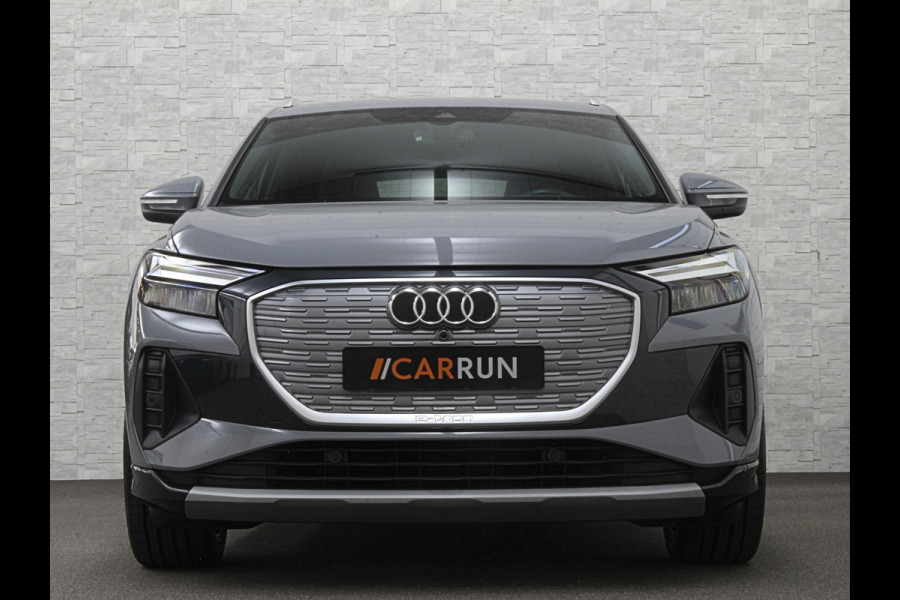 Audi Q4 e-tron 40 204pk 77 kWh | #RS-Leder | 5x Q4 OP VOORRAAD! | ACC | Matrix Led | 3 Zone Clima | Kieselgrau | 2023 | Btw auto, 27150,= ex. | Bovag garantie. 4x Q4 op voorraad!