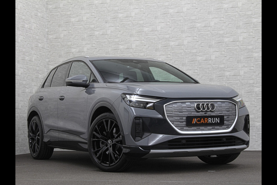 Audi Q4 e-tron 40 204pk 77 kWh | #RS-Leder | 5x Q4 OP VOORRAAD! | ACC | Matrix Led | 3 Zone Clima | Kieselgrau | 2023 | Btw auto, 27150,= ex. | Bovag garantie. 4x Q4 op voorraad!