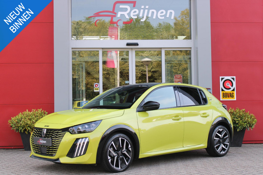 Peugeot 208 1.2 Hybrid 145PK AUTOMAAT GT | PANORAMA DAK | ADAPTIVE CRUISE CONTROL | KEYLESS ENTRY/START | LICHTMETALEN VELGEN 17" | ACHTERUITRIJ CAMERA | FULL LED KOPLAMPEN | PARKEERSENSOREN VOOR + ACHTER | DAB+ RADIO | NAVIGATIE | SFEER VERLICHTING |