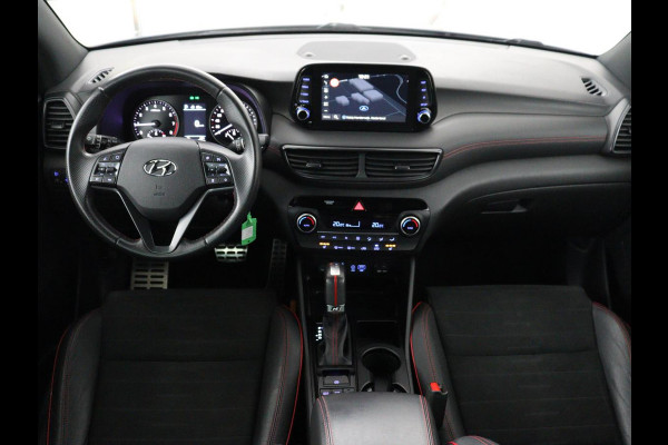Hyundai Tucson 1.6 T-GDI Comfort N-Line | Trekhaak | 360 camera | Adaptive cruise | Carplay | Leder/alcantara | Stoelverwarming | Climate control | Full LED | Park assist |