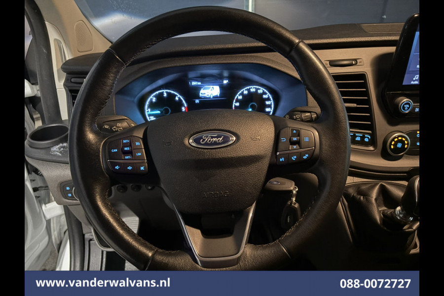 Ford Transit Custom 2.0 TDCI L2H1 Euro6 Airco | Camera | Omvormer | Apple Carplay | LED | Cruisecontrol | 2800kg Trekhaak Android Auto, Verwarmde voorruit, Parkeersensoren, Bijrijdersbank