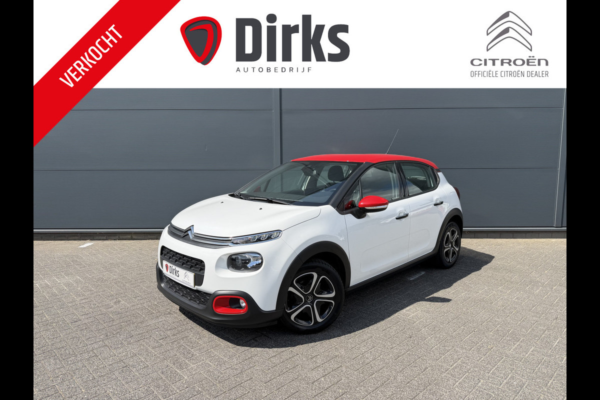 Citroën C3 82pk Shine (Camera - Keyless Entry - Dodehoek detectie - Automatische Airco - Navigatie - Apple Carplay - DAB)