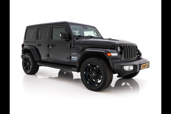 Jeep Wrangler Unlimited 4xe 380 Sahara (Plug-in) (INCL.BTW) *LEATHER | FULL-LED | ADAPTIVE-CRUISE | BLINDSPOT | CAMERA | KEYLESS | HEATED-COMFORTSEATS | DAB+ | PRIVACY-GLASS | ECC | PDC | 20''ALU*