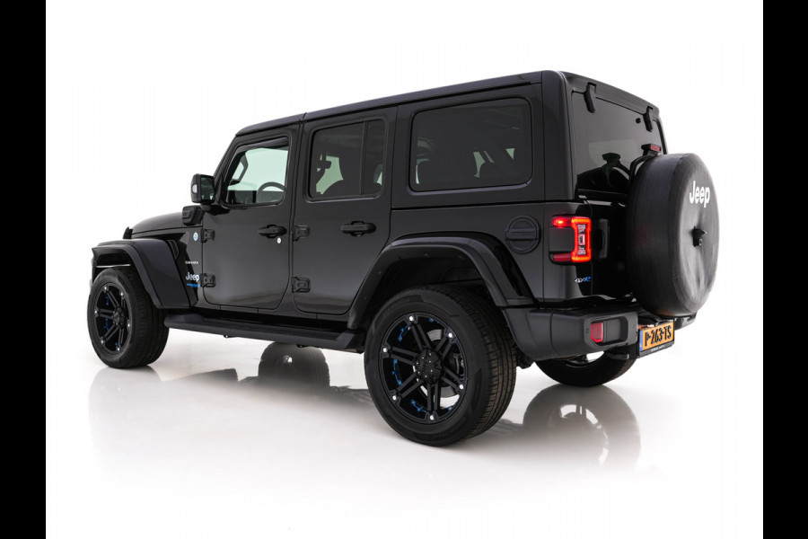 Jeep Wrangler Unlimited 4xe 380 Sahara (Plug-in) (INCL.BTW) *LEATHER | FULL-LED | ADAPTIVE-CRUISE | BLINDSPOT | CAMERA | KEYLESS | HEATED-COMFORTSEATS | DAB+ | PRIVACY-GLASS | ECC | PDC | 20''ALU*