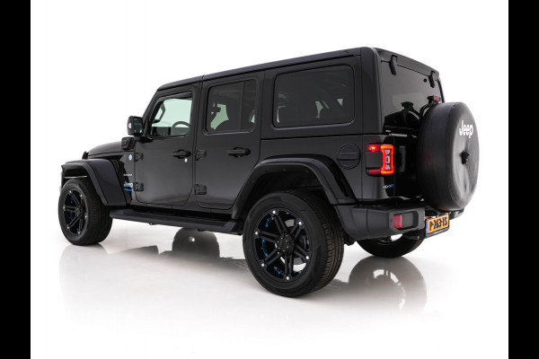 Jeep Wrangler Unlimited 4xe 380 Sahara (Plug-in) (INCL.BTW) *LEATHER | FULL-LED | ADAPTIVE-CRUISE | BLINDSPOT | CAMERA | KEYLESS | HEATED-COMFORTSEATS | DAB+ | PRIVACY-GLASS | ECC | PDC | 20''ALU*