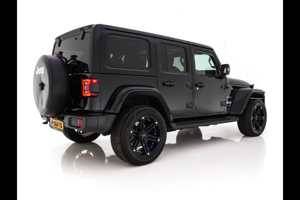 Jeep Wrangler Unlimited 4xe 380 Sahara (Plug-in) (INCL.BTW) *LEATHER | FULL-LED | ADAPTIVE-CRUISE | BLINDSPOT | CAMERA | KEYLESS | HEATED-COMFORTSEATS | DAB+ | PRIVACY-GLASS | ECC | PDC | 20''ALU*
