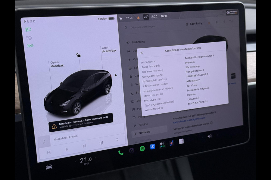 Tesla Model Y Long Range AWD 75 kWh SOH 95% | UNIEKE KM-STAND 37.000 KM | HW3/FSD3 | TESLA FABRIEKSGARANTIE T/M 04-2028 OF 80.000 KM | GARANTIE OP HOOGVOLTACCU & AANDRIJFLIJN T/M 04-2032 OF 192.000 KM |