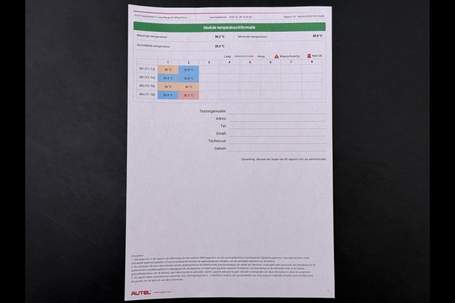 Tesla Model Y Long Range AWD 75 kWh SOH 95% | UNIEKE KM-STAND 37.000 KM | HW3/FSD3 | TESLA FABRIEKSGARANTIE T/M 04-2028 OF 80.000 KM | GARANTIE OP HOOGVOLTACCU & AANDRIJFLIJN T/M 04-2032 OF 192.000 KM |